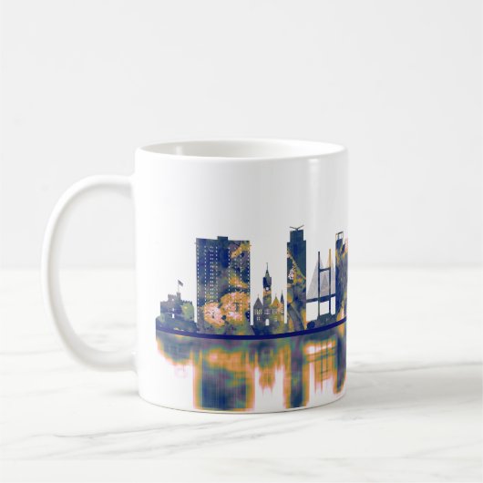 Cardiff Skyline Koffiemok (Links)