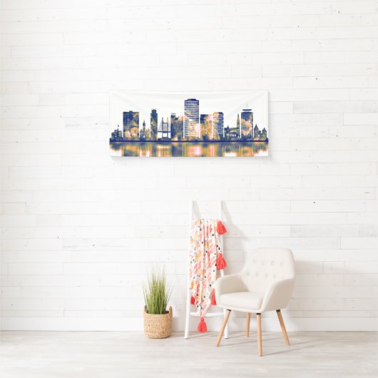 Cardiff Skyline Spandoek (Insitu)