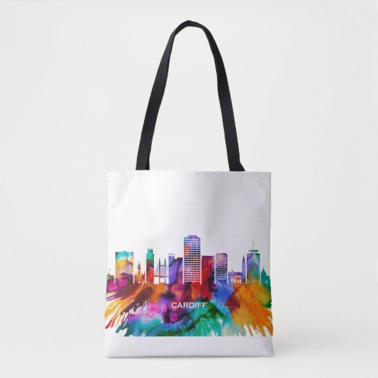 Cardiff Skyline Tote Bag (Voorkant)