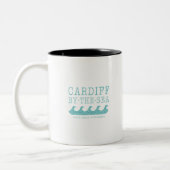 Cardiff van het Zee Design - San Diego Encinitas Tweekleurige Koffiemok (Links)