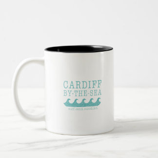Cardiff van het Zee Design - San Diego Encinitas Tweekleurige Koffiemok