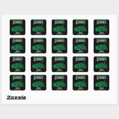 Cardiff Vierkante Sticker (Vel)