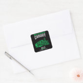 Cardiff Vierkante Sticker (Envelop)