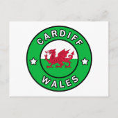Cardiff Wales Briefkaart (Voorkant)