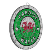 Cardiff Wales Dartbord (Voorkant Links)