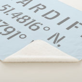 Cardiff Wales Latitude & Longitude Sherpa Deken (3/4)