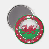 Cardiff Wales Magneet (Voorkant / Achterkant)
