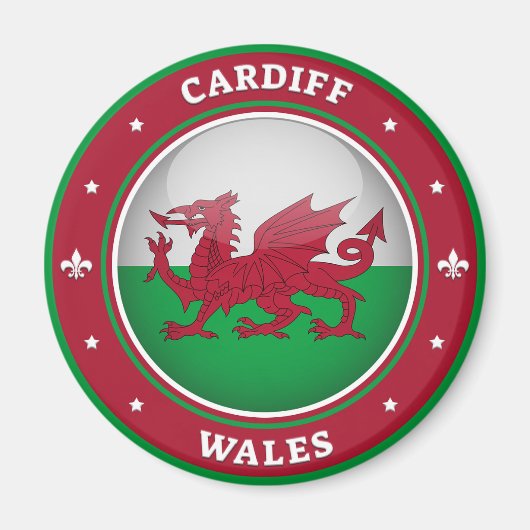 Cardiff Wales Magneet (Voorkant)