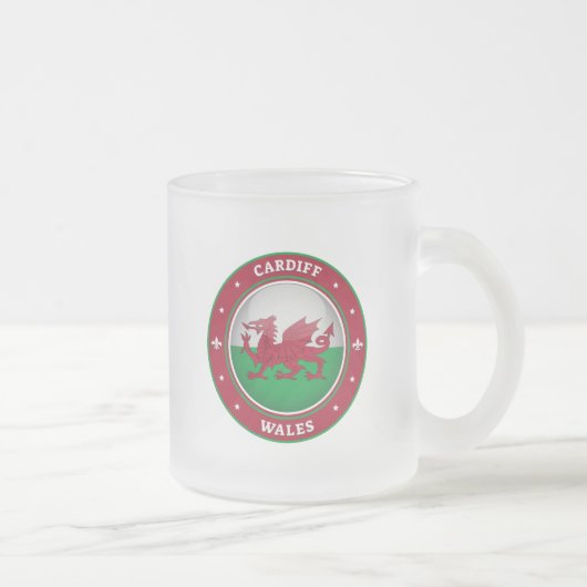 Cardiff Wales Matglas Koffiemok (Rechts)