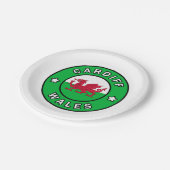 Cardiff Wales Papieren Bordje (Gekanteld)