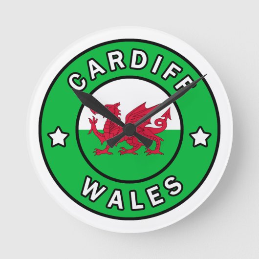 Cardiff Wales Ronde Klok (Voorkant)