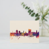 Cardiff Wales Skyline Briefkaart (Staand voorkant)