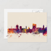 Cardiff Wales Skyline Briefkaart (Voorkant / Achterkant)