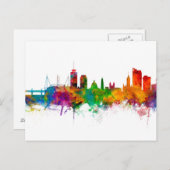 Cardiff Wales Skyline Briefkaart (Voorkant / Achterkant)