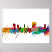 Cardiff Wales Skyline Poster (Voorkant)