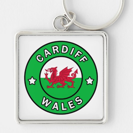 Cardiff Wales Sleutelhanger (Voorkant)