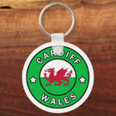 Cardiff Wales Sleutelhanger (Voorkant)