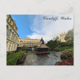 Cardiff Wales St Johns Gardens Welsh Reizen Briefkaart