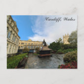Cardiff Wales St Johns Gardens Welsh Reizen Briefkaart (Voorkant)
