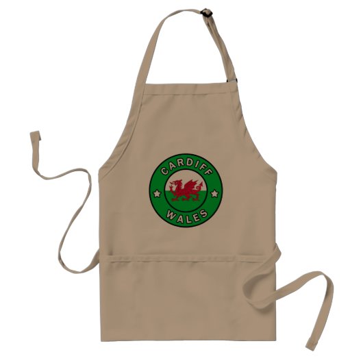 Cardiff Wales Standaard Schort (Voorkant)