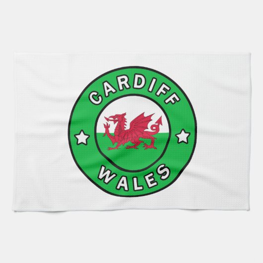 Cardiff Wales Theedoek (Horizontaal)