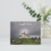 Cardiff Wales Welsh Castle Reizen Briefkaart (Staand voorkant)