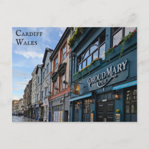 Cardiff Wales Welsh City Reizen Briefkaart