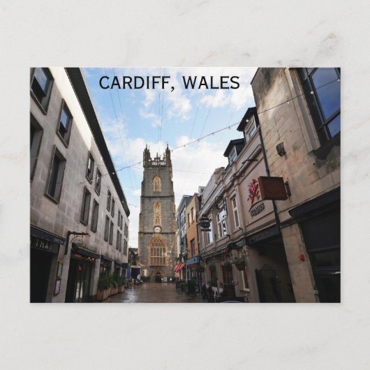Cardiff Wales Welsh reisfoto Briefkaart (Voorkant)