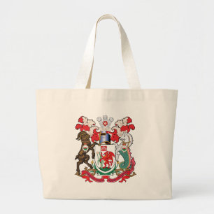 Cardiff-wapenschild Grote Tote Bag