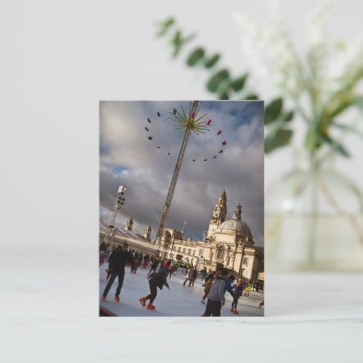 Cardiff Winter Wonderland Briefkaart (Staand voorkant)