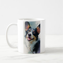 Cardigan corgi aquarel koffiemok