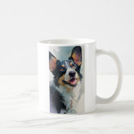 Cardigan corgi aquarel koffiemok