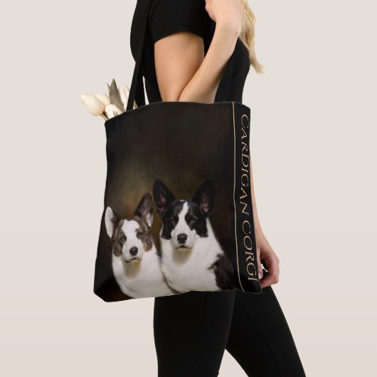 Cardigan Corgi Canvas tas (Dichtbij)