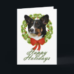 Cardigan Corgi Christmas Card Feestdagen Kaart<br><div class="desc">This Cardigan Welsh Corgi Christmas Card will delight any Corgi lover. Don't forget for matching postage stamps,  return address labels and stickers!</div>