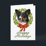 Cardigan Corgi Christmas Card Feestdagen Kaart<br><div class="desc">This Cardigan Welsh Corgi Christmas Card will delight any Corgi lover. Don't forget for matching postage stamps,  return address labels and stickers!</div>