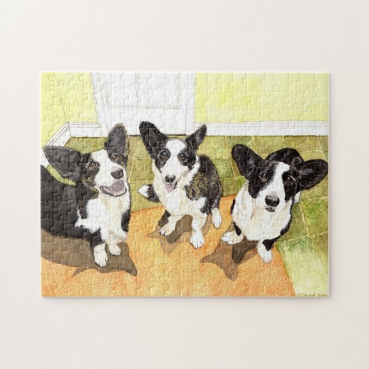 Cardigan Corgi Dogs Jigzaag Puzzle Legpuzzel (Horizontaal)