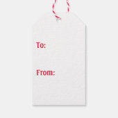 Cardigan Corgi Kerstmis Cadeaulabel (Achterkant)