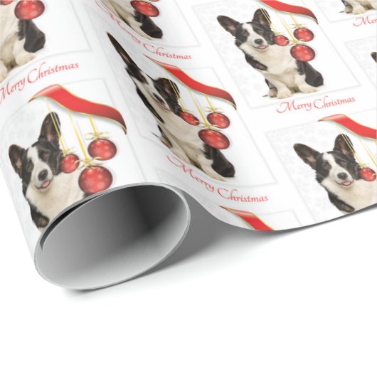 Cardigan Corgi Kerstmis Cadeaupapier (Rol Hoek)