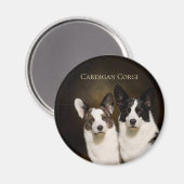 Cardigan Corgi Koelkast Magnet (Voorkant / Achterkant)