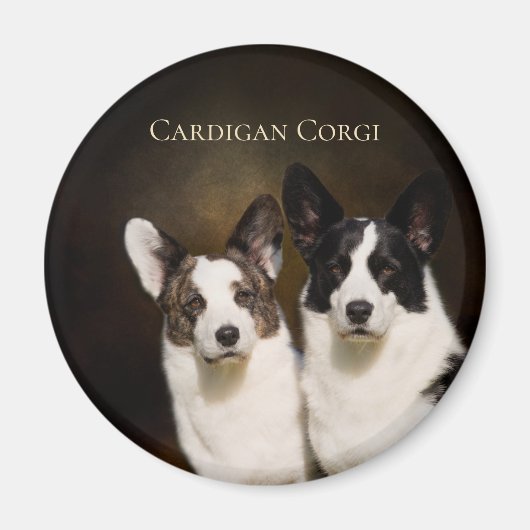Cardigan Corgi Koelkast Magnet (Voorkant)