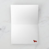 Cardigan Corgis die de Ar van de Kerstman trekken Feestdagen Kaart (Binnen)