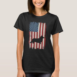 Cardigan Welsh Corgi Amerikaanse Vlag Nederland Ho T-shirt