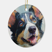 Cardigan Welsh corgi aquarel Keramisch Ornament (Links)