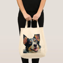 Cardigan Welsh corgi aquarel Tote Bag