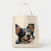 Cardigan Welsh corgi aquarel Tote Bag (Voorkant)