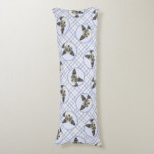 Cardigan Welsh Corgi Blue Merle Schilderij Dog Art Lichaamskussen (Voorkant Verticaal)