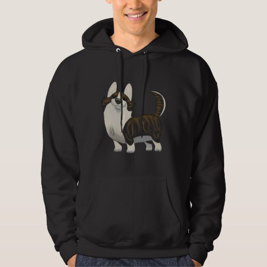 Cardigan Welsh Corgi Brindle Hoodie (Voorkant)