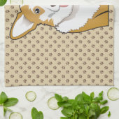 Cardigan Welsh Corgi Cartoon Theedoek (Gevouwen)