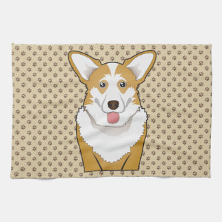 Cardigan Welsh Corgi Cartoon Theedoek