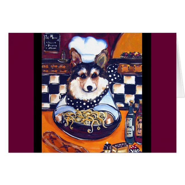 Cardigan Welsh Corgi Chef (Voorkant Horizontaal)